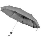 Зонт складной, механический; серый; D=103 cм; нейлон; шелкография