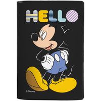 Обложка для паспорта Hello Mickey, черная