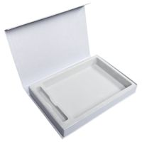 Коробка Silk с ложементом под ежедневник 15х21х2,7 см. и ручку, серебристая