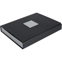 Коробка под набор Plus, черная с серебристым